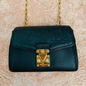 LV Black Empreinte Leather Saint Germain BB Bag